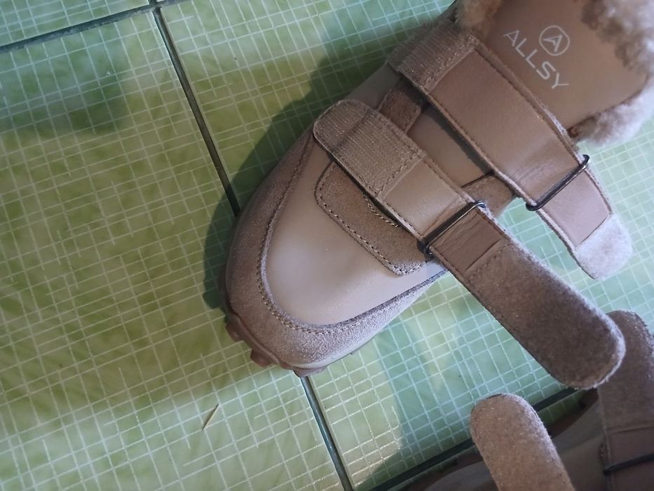 Ботинки зимові .Шкіра.Замш.