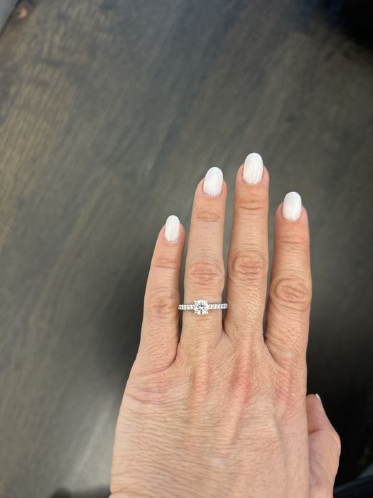 Anel noivado com diamante - GIA