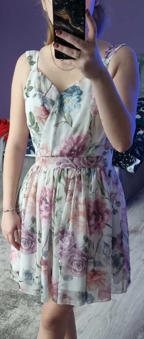 Sukienka princeska, na wesele, studniówkę S