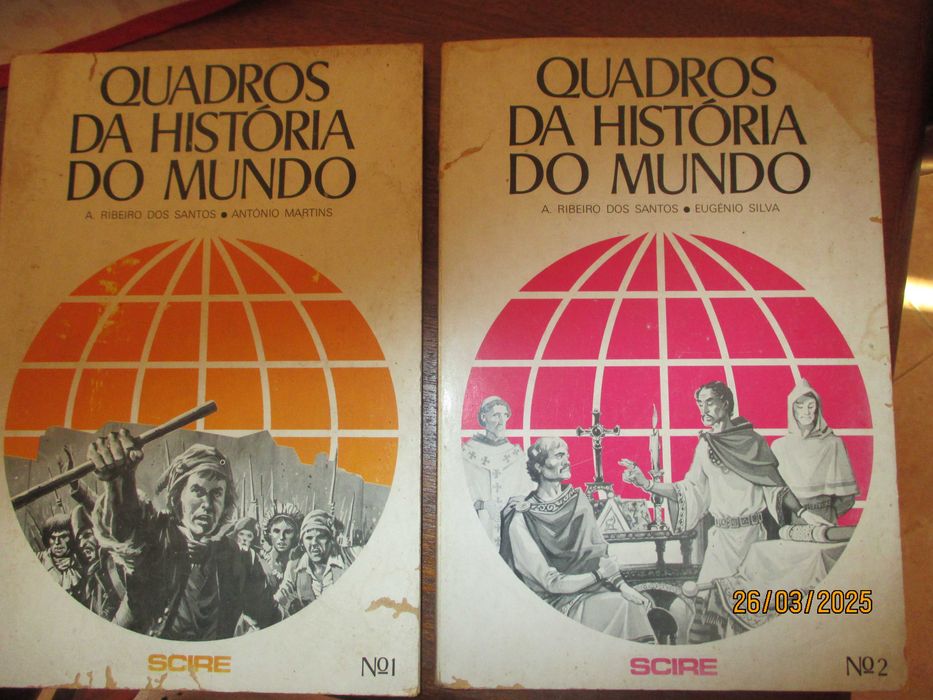 2 livros - Quadros da História do mundo