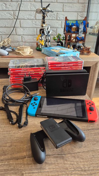 Nintendo Switch v2 + 20 gier