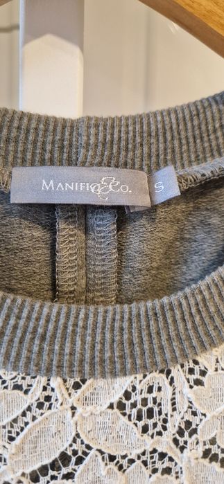 Manifiq&Co szara sukienka z koronką r.S