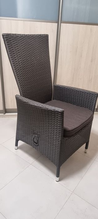 Krzesla ogrodowe 4 szt technoratan rozkładane