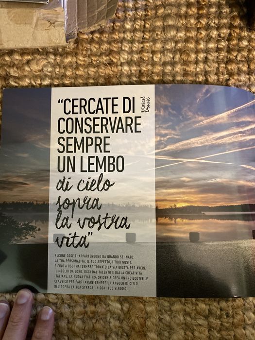 Catálogo brochura Fiat 124 spider