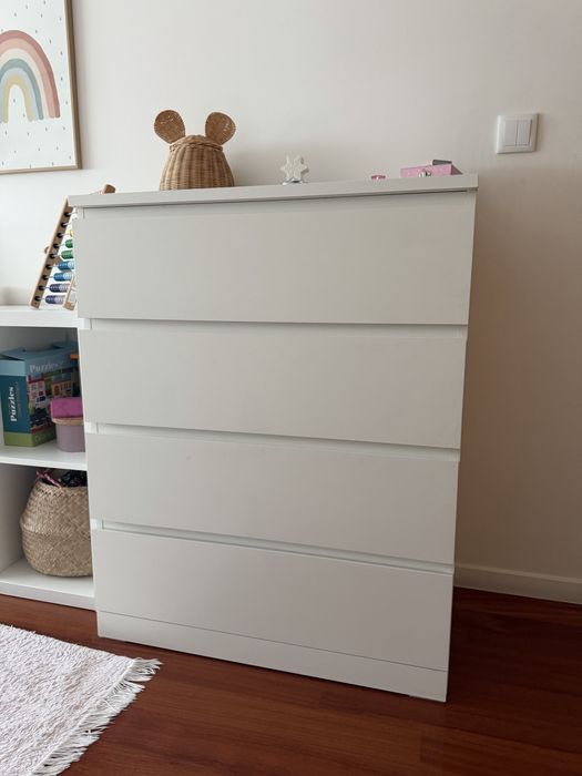 Comoda limfjorden ikea 4 gavetas branca