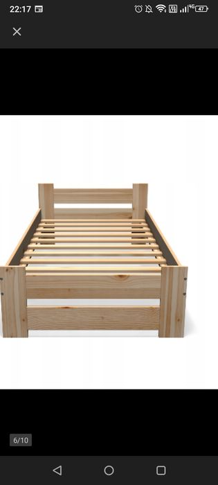 Łóżko sosnowe 90*200 plus materac