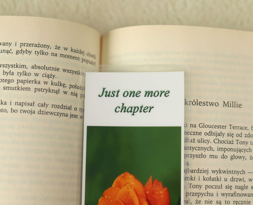 Zakładka do książki z różą herbacianą,