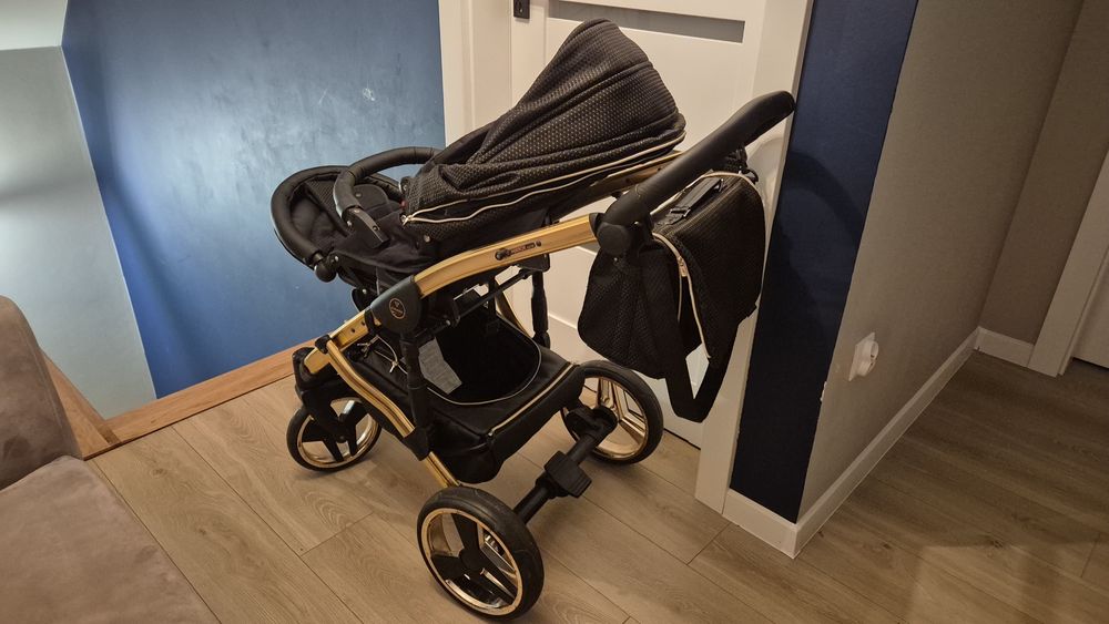 Zestaw 3w1 Junama Diamond (Gold) + Fotelik Maxi-Cosi