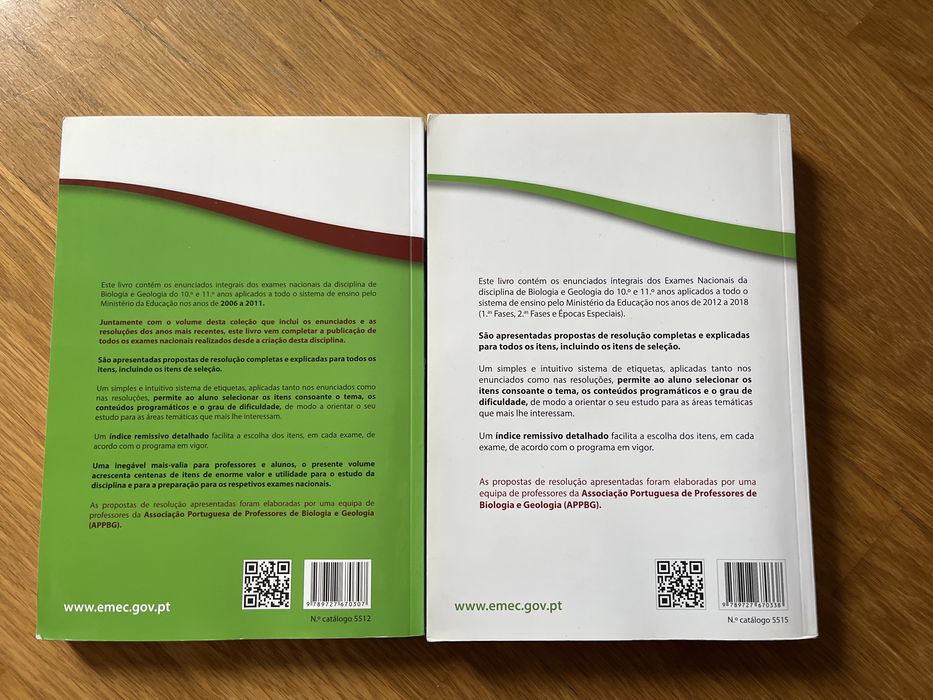 Livros de Preparação para Exames Nacionais Biologia e Geologia Pack 2