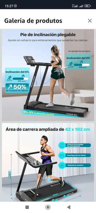 Passadeira de correr eléctrica