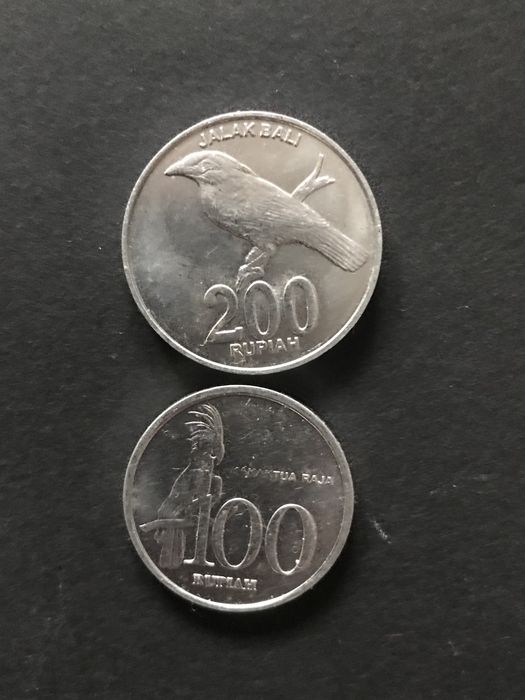 Indonezja- 100+200 rupii- 1999/2008-