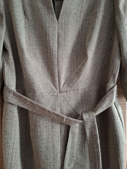 Casulowa sukienka z paskiem, rozm. L