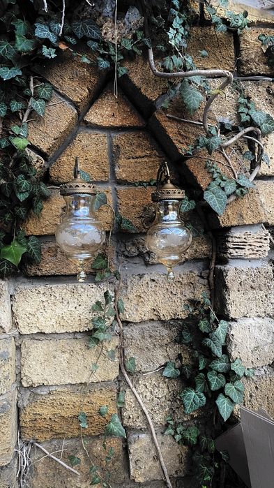 Винтаж. Бра парные абажур Капелька, большие, цена за пару, Италия