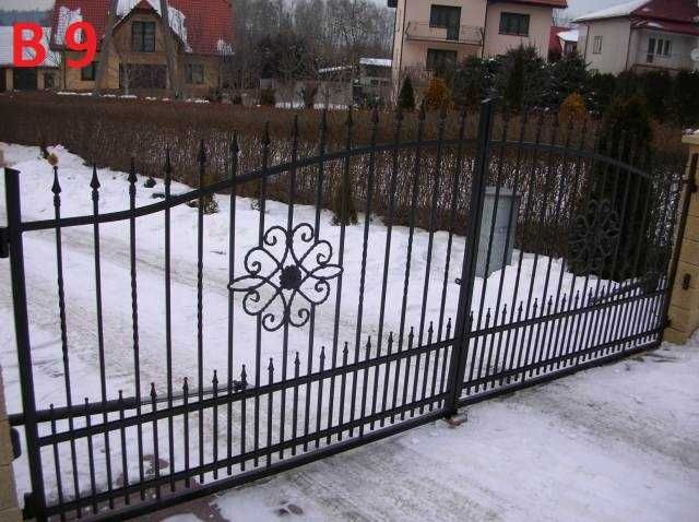 Brama kuta wjazdowa skrzydłowa przesuwna 4m do posesji