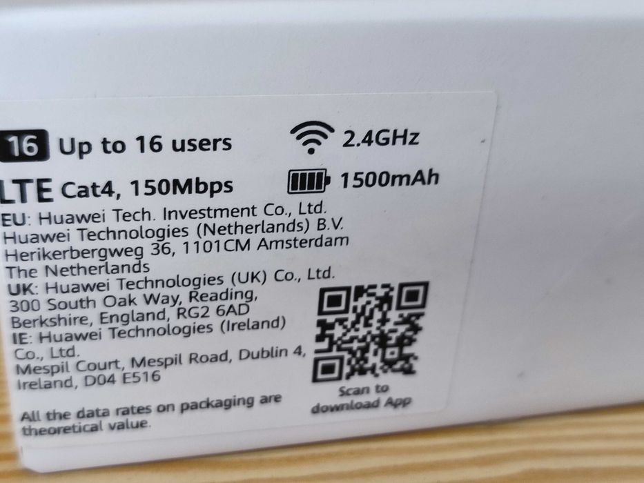 Router Huawei E5576 4G SIM roteador