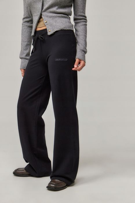 Iets Frans 38 M Spodnie Damskie Czarne Kali Bawełniane D2604