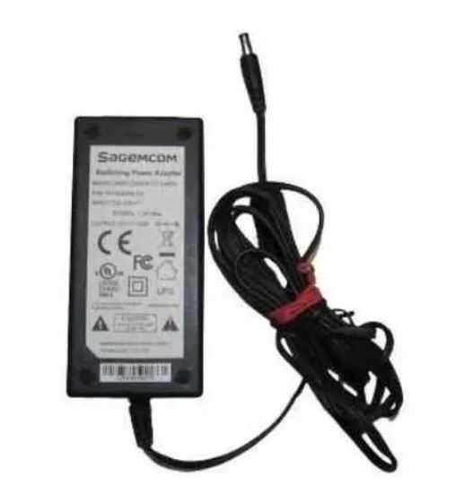 2x Zasilacz SAGEMCOM 12V 3,8A 48W wtyk 5,5 x2,1 mm +3 szt kabel ósemka