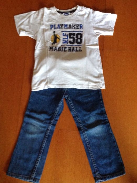 calças e t-shirts de menino 4 anos Chicco, Tiffosi e Zara