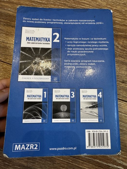Matematyka 2 zakres rozszerzony OE Pazdro