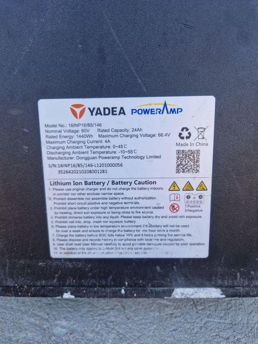 Bateria 60v  24Ah