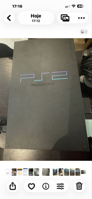 PlayStation II com dois comando