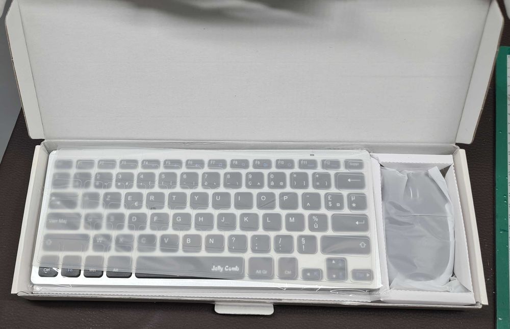 Teclado e rato sem fios ultrafinos Jelly Comb