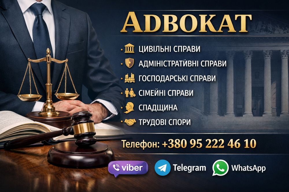 ⚖️  АДВОКАТ   Юридичні послуги   Слов'янськ
