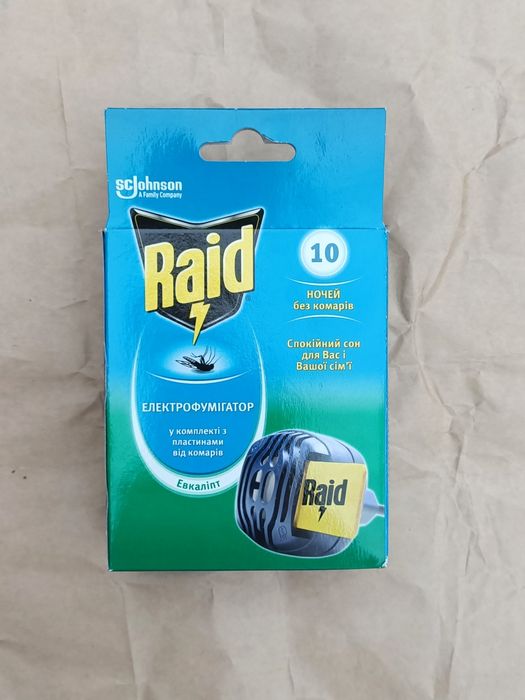 Фумігатор і пластини Raid комплект
