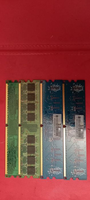 Память RAM DDR2, 4 Gb Гб, 4 планки по 1 Gb Гб