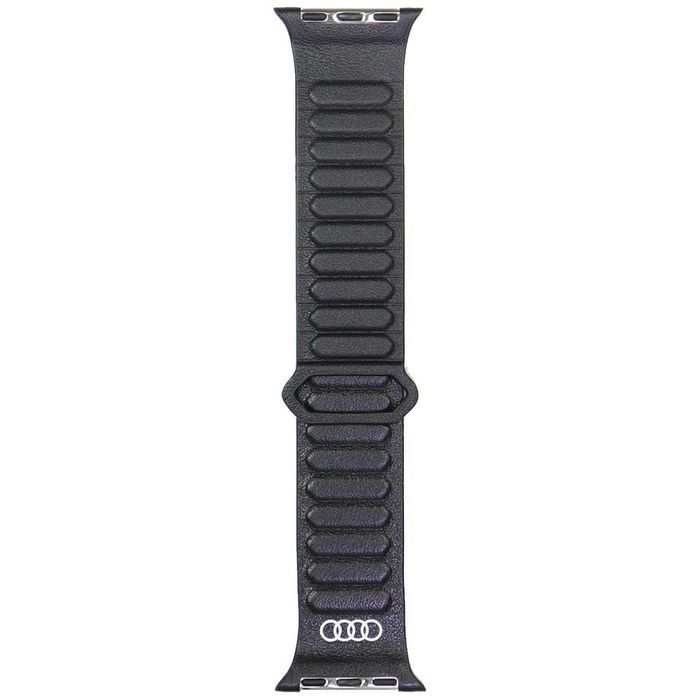Pasek Audi Logo Genuine Leather Magnetic Ring do Apple Watch 40/41/4