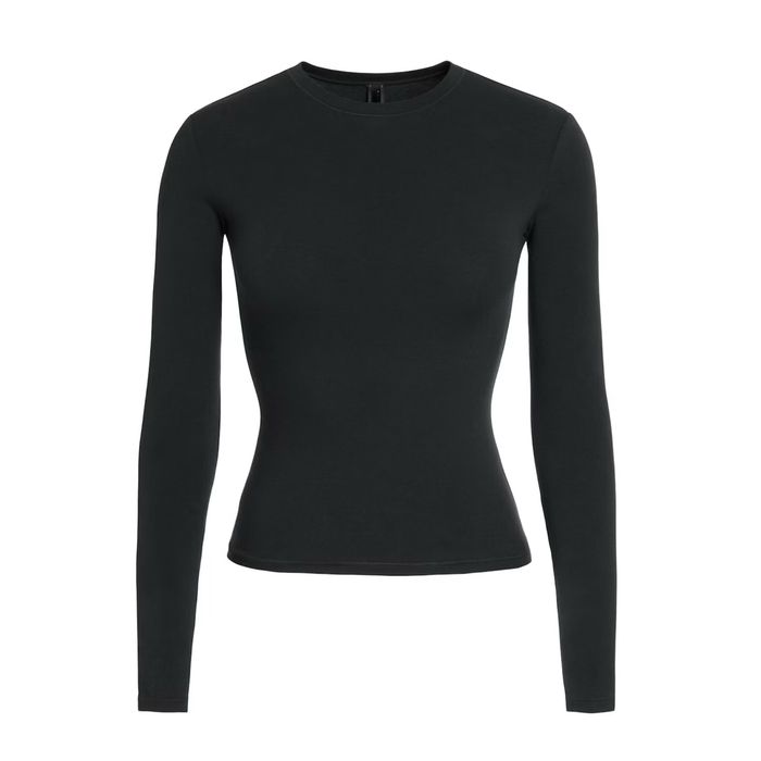 Жіночий лонгслів SKIMS Cotton Jersey Long Sleeve T-Shirt ОРИГІНАЛ