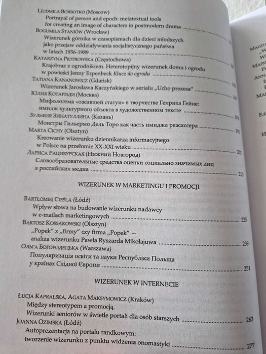 Wyjątkowe, akademickie opracowanie "Wizerunek..."