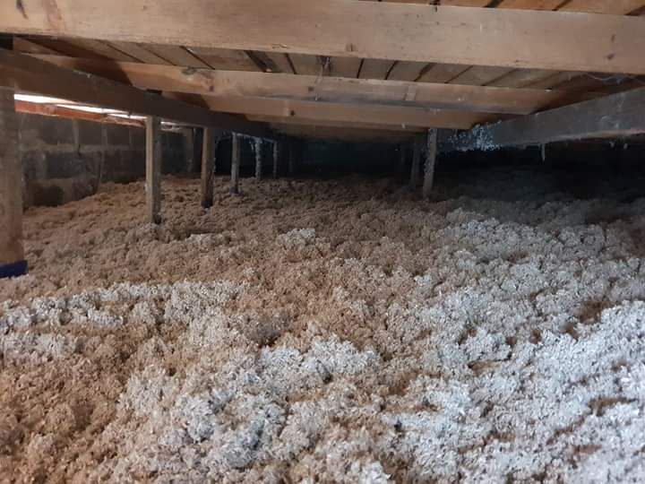 Ocieplenia poddaszy celulozą, malowanie, gładzie maszynowe, sufity