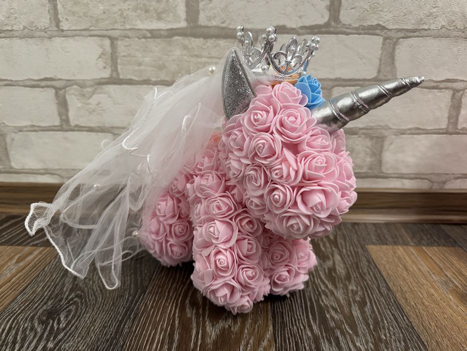 Мишка из роз/ ведмедик з троянд/  подарунок дівчині дитині коханій