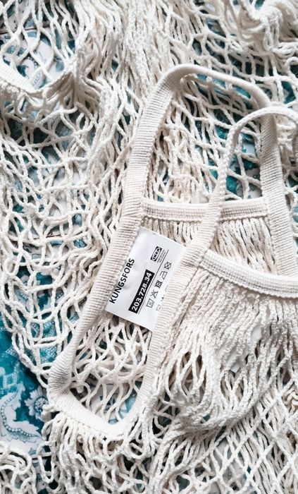 4 siatki torebki wielorazowe Ikea