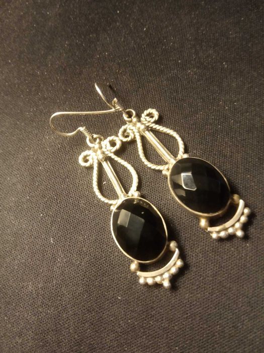 Índia: Bracelete Prata e Ónix