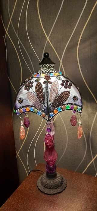 Turecka lampa pięknie zdobiona