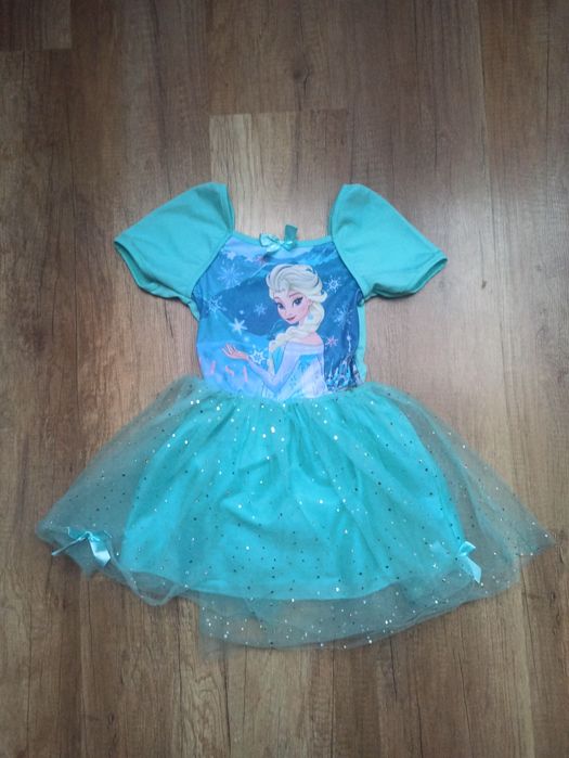 Sukienka Elzy strój karnawałowy na bal przebierańców 4-5 lat