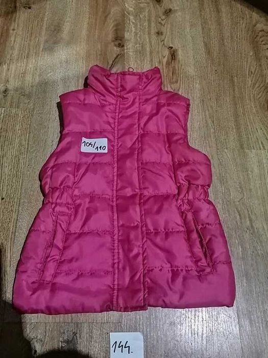 Różowy Bezrękawnik dla dziewczynki 104/110cm id. (144)