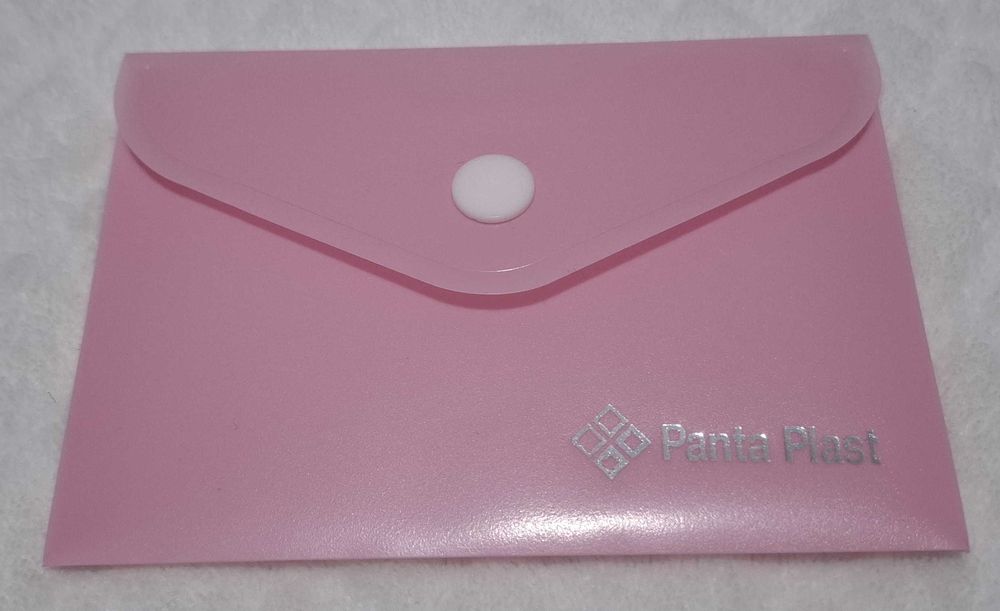 Koperta, teczka na zatrzask, Panta Plast, różowa, 12x8,5cm (Kreatywne)