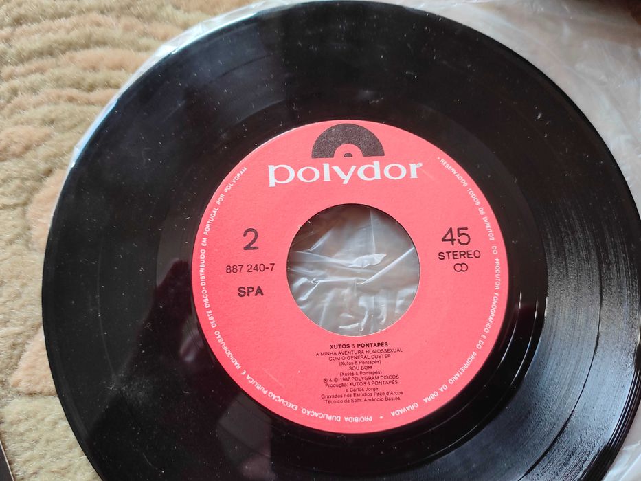 disco vinil 7º single dos xutos e pontapes