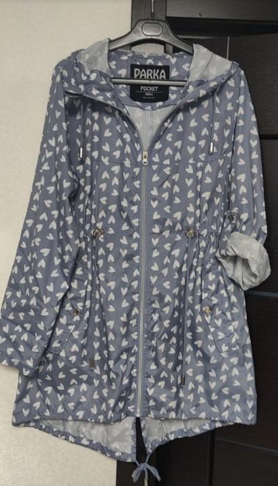 Парка дождевик. Сердечки.