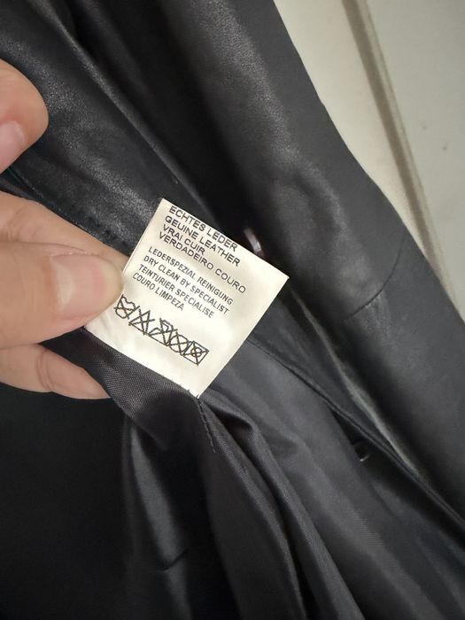 Plaszcz skorzany damski