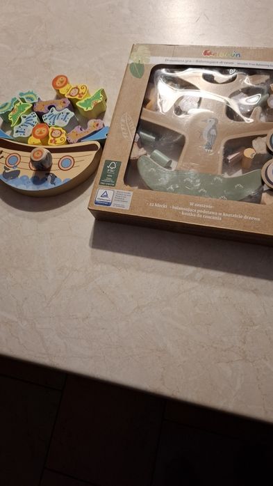 Zestaw drewnianych zabawek