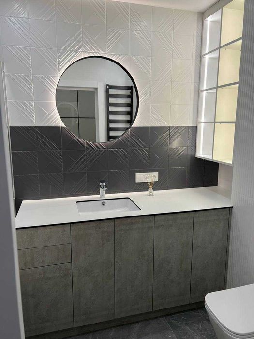 Умивальники та тумби під замовлення, вилиті в стільниці та накладні