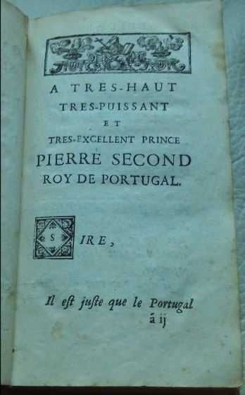 Rara e curiosa obra sobre Maria de Sabóia Rainha de Portugal, 1698.
