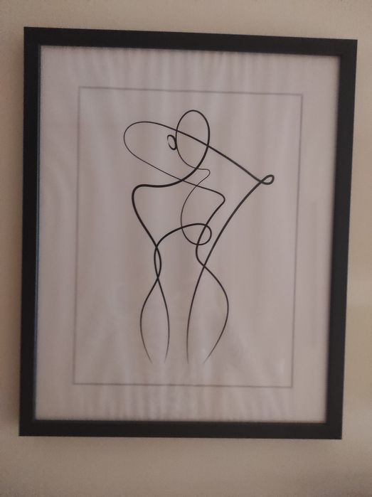 Quadro desenho abstrato