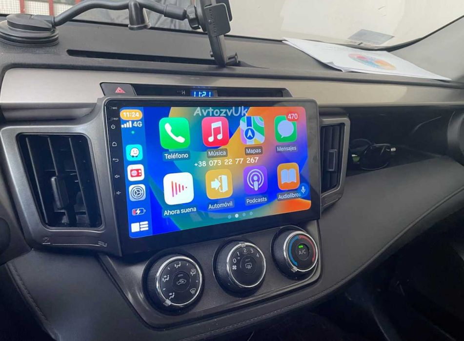 Магнітола RAV4 Toyota RAV 4 RAV-4 GPS USB Тойота Рав 4 CarPlay Андроїд
