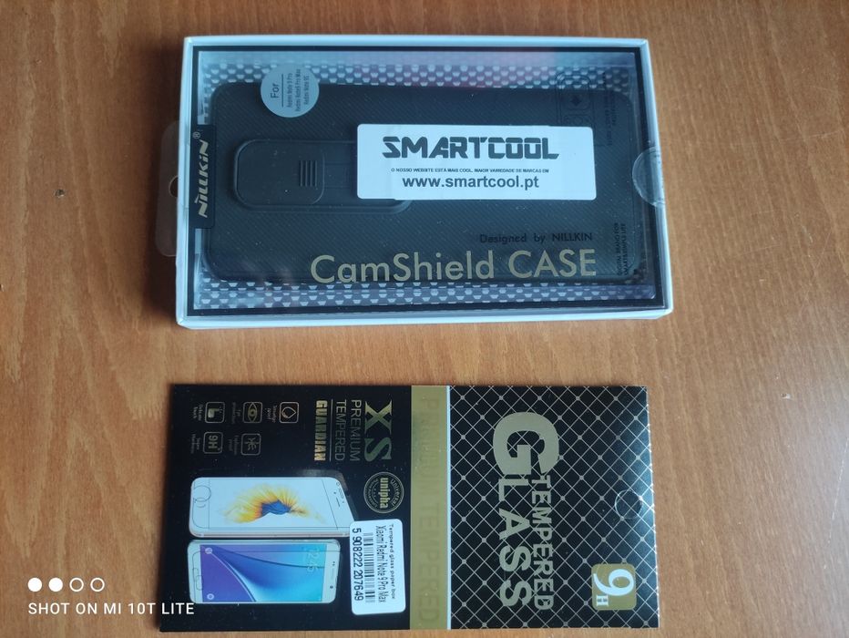 Capa (NILLKIN) + vidro temperado Xiaomi note 9 Pro / Note 9 Pro Max