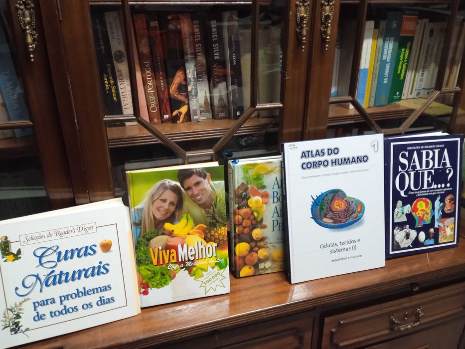 Livros de cozinha e saúde